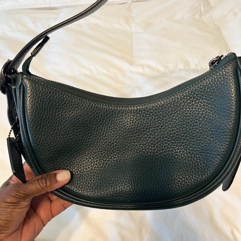 EUC Coach Luna Shoulder Bag with Dust Bag - Forest